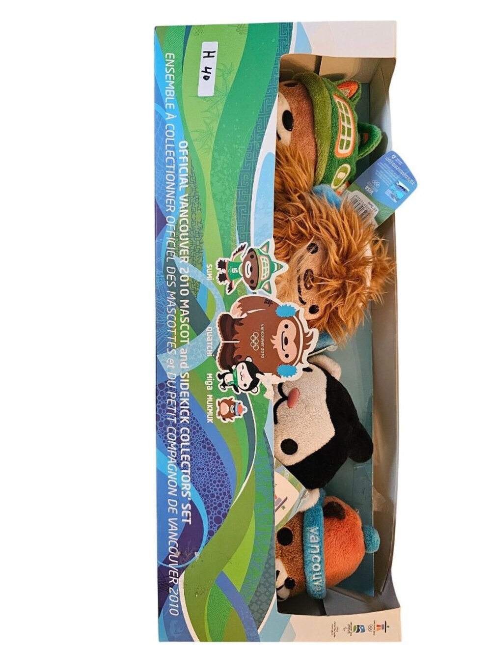 Official Vancouver 2010 Mascot & Sidekick Collectors Set Plush Toys In Box
